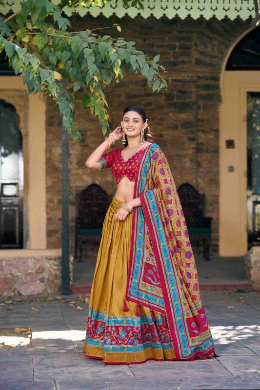 Taraa L 1255 Tasar Silk Best Lehenga Choli Shop in Kolkata